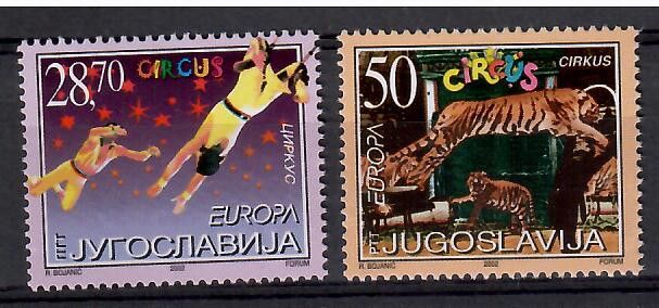 Znaczek Jugosławia 2002 Mi 3076-3077 Czyste **