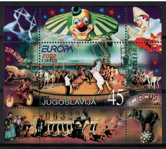 Znaczek Jugosławia 2002 Mi bl 53 Czyste **