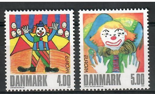 Znaczek Dania 2002 Mi 1310-1311 Czyste **