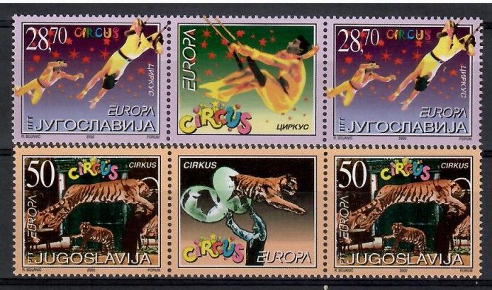Znaczek Jugosławia 2002 Mi 3076-3077 Czyste **