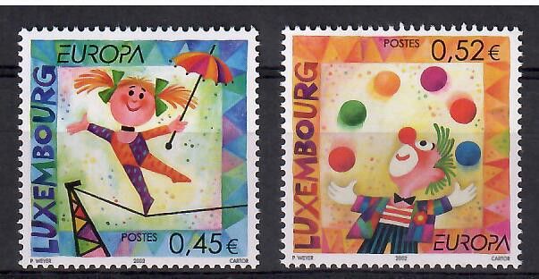 Znaczek Luksemburg 2002 Mi 1579-1580 Czyste **