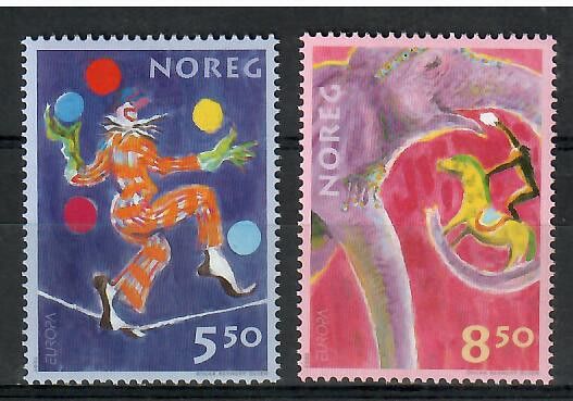 Znaczek Norwegia 2002 Mi 1446-1447 Czyste **
