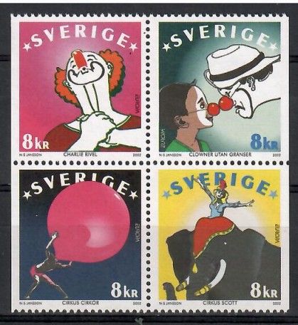 Znaczek Szwecja 2002 Mi 2295-2298 Czyste **