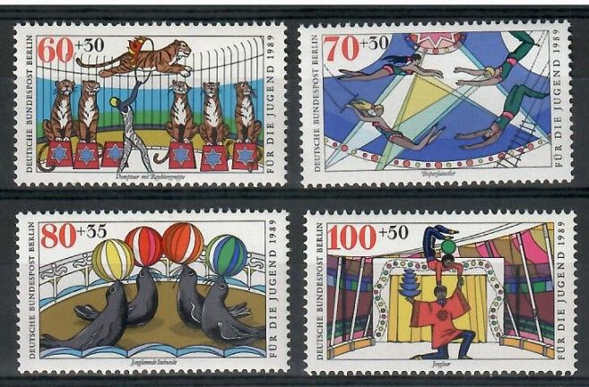 Znaczek Berlin, Niemcy 1989 Mi 838-841 Czyste **