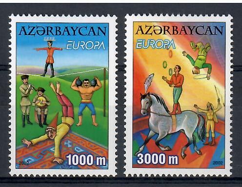 Znaczek Azerbejdżan 2002 Mi 513-514 Czyste **