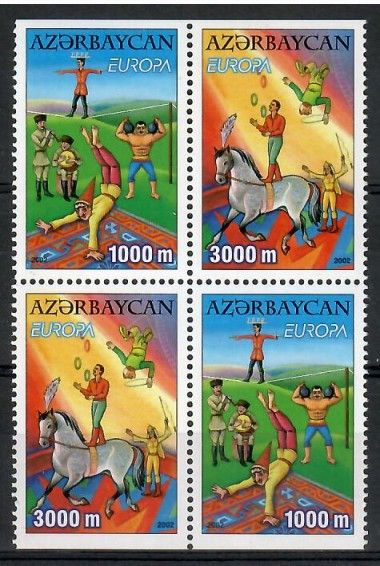Znaczek Azerbejdżan 2002 Mi 513-514D Czyste **