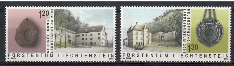 Znaczek Liechtenstein 2003 Mi 1319-1320 Czyste **