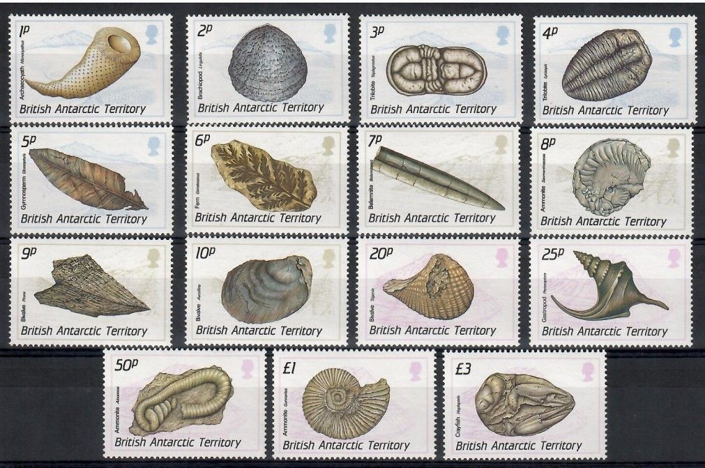 Znaczek Brytyjskie Terytorium Antarktyczne 1990 Mi 156-170 Czyste **