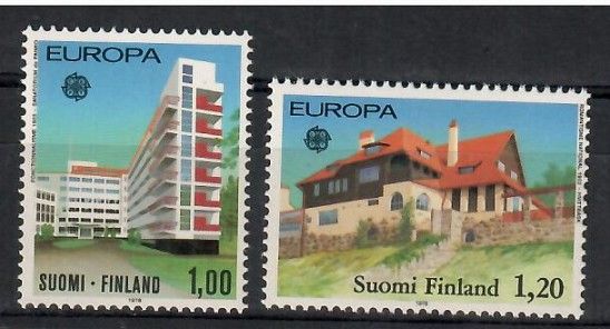 Znaczek Finlandia 1978 Mi 825-826 Czyste **