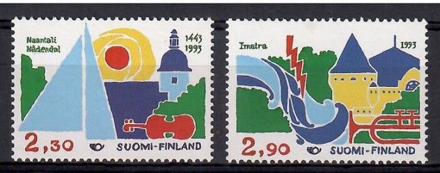 Znaczek Finlandia 1993 Mi 1210-1211 Czyste **