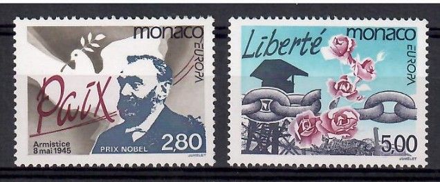 Znaczek Monako 1995 Mi 2230-2231 Czyste **