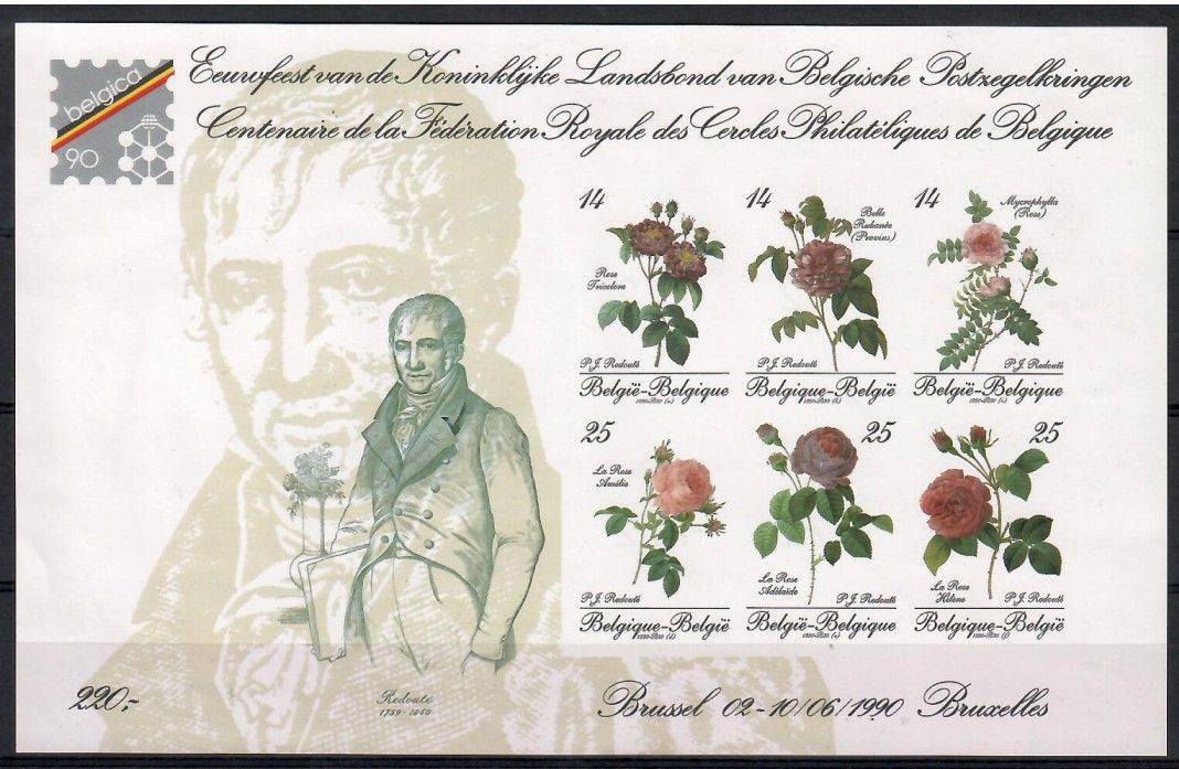 Znaczek Belgia 1990 Mi bl 61B Czyste **