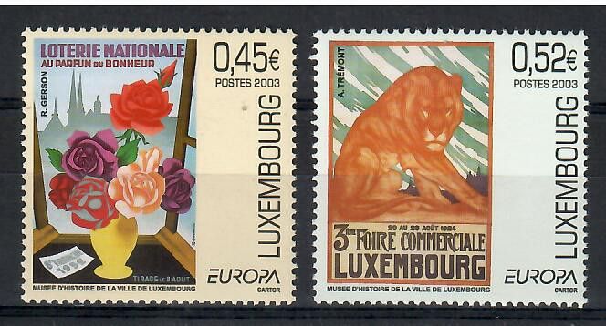 Znaczek Luksemburg 2003 Mi 1607-1608 Czyste **