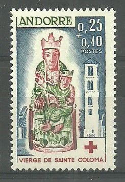 Znaczek Andora (francuska) 1964 Mi 190 Czyste **