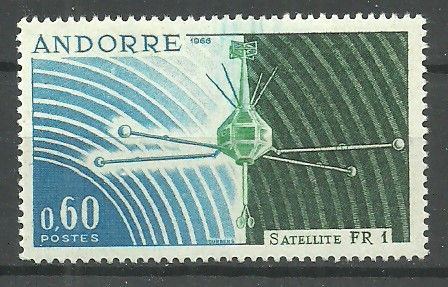 Znaczek Andora (francuska) 1966 Mi 197 Czyste **