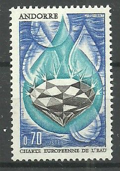 Znaczek Andora (francuska) 1969 Mi 217 Czyste **