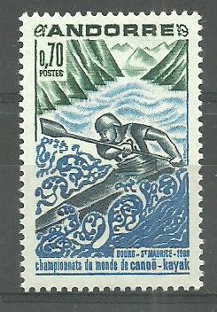 Znaczek Andora (francuska) 1969 Mi 216 Czyste **
