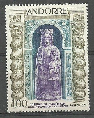 Znaczek Andora (francuska) 1973 Mi 249 Czyste **