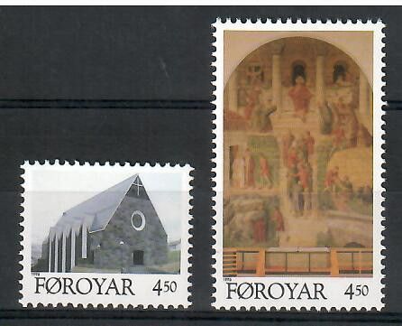 Znaczek Wyspy Owcze 1996 Mi 308-309 Czyste **