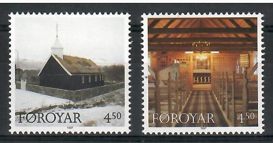 Znaczek Wyspy Owcze 1997 Mi 326-327 Czyste **