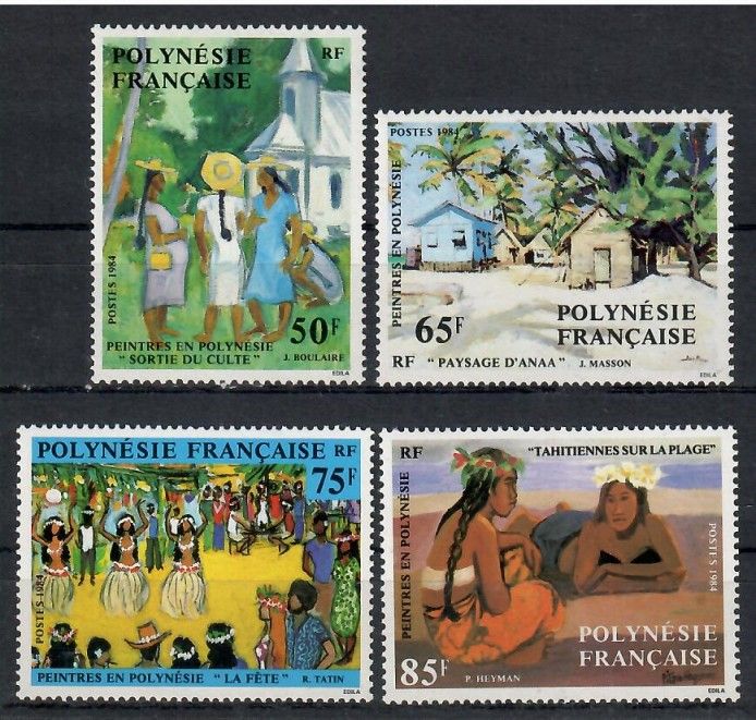 Znaczek Polinezja Francuska 1984 Mi 414-417 Czyste **