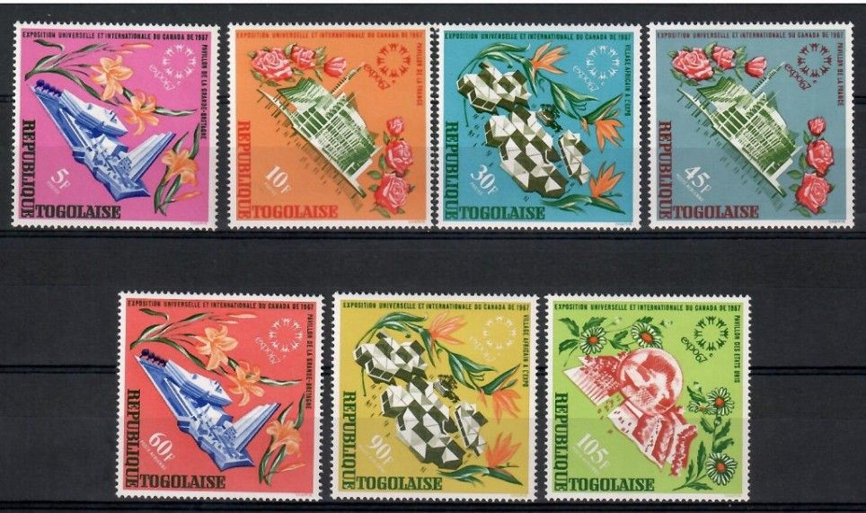 Znaczek Togo 1967 Mi 578-584 Czyste **