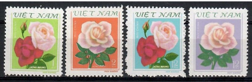 Znaczek Wietnam 1980 Mi 1073-1076 Czyste **