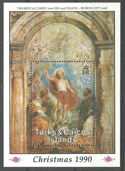 Znaczek Turks i Caicos 1990 Mi bl 95 Czyste **