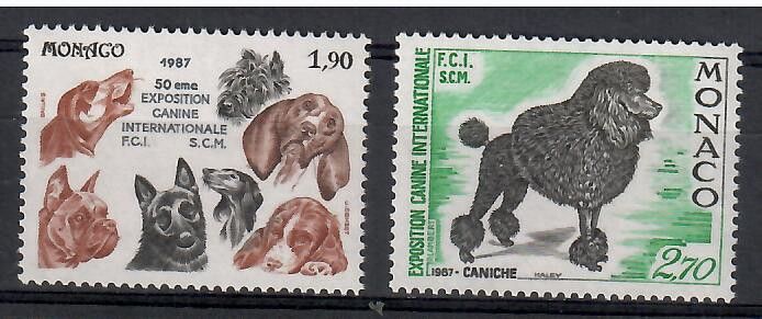 Znaczek Monako 1987 Mi 1804-1805 Czyste **