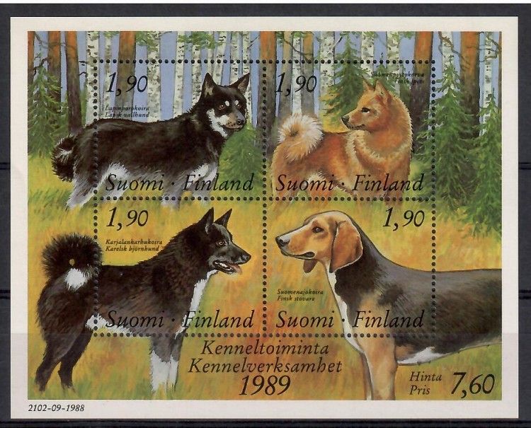Znaczek Finlandia 1989 Mi bl 5 Czyste **
