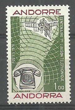Znaczek Andora (francuska) 1976 Mi 273 Czyste **