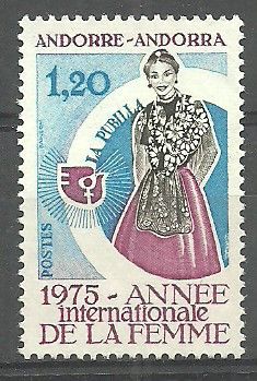 Znaczek Andora (francuska) 1975 Mi 271 Czyste **