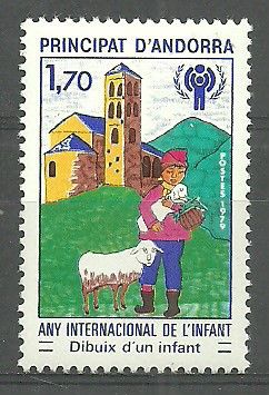 Znaczek Andora (francuska) 1979 Mi 300 Czyste **
