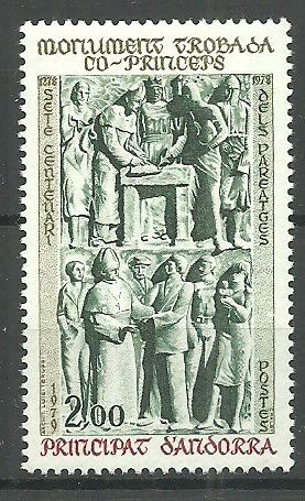 Znaczek Andora (francuska) 1979 Mi 301 Czyste **