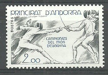 Znaczek Andora (francuska) 1981 Mi 317 Czyste **