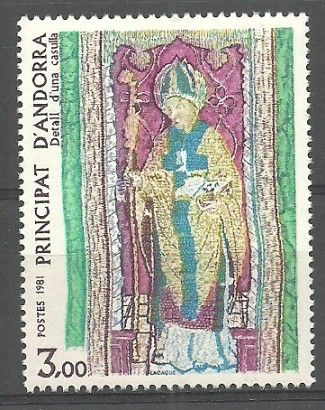 Znaczek Andora (francuska) 1981 Mi 318 Czyste **