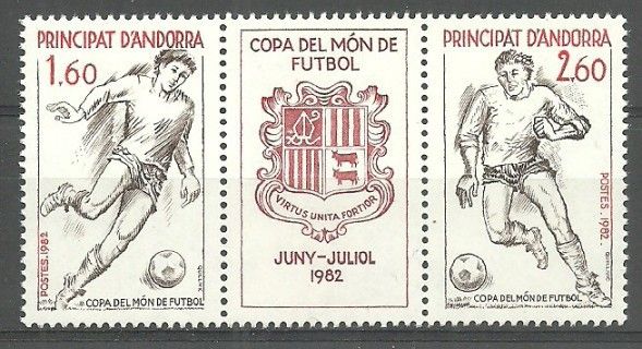 Znaczek Andora (francuska) 1982 Mi 323-324 Czyste **