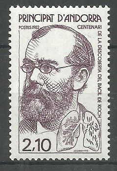 Znaczek Andora (francuska) 1982 Mi 329 Czyste **