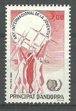 Znaczek Andora (francuska) 1985 Mi 362 Czyste **