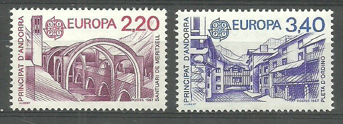 Znaczek Andora (francuska) 1987 Mi 379-380 Czyste **