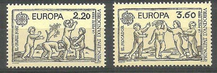 Znaczek Andora (francuska) 1989 Mi 399-400 Czyste **