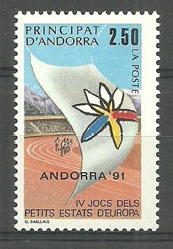 Znaczek Andora (francuska) 1991 Mi 422 Czyste **