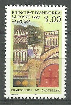 Znaczek Andora (francuska) 1996 Mi 497 Czyste **