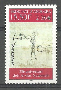 Znaczek Andora (francuska) 2000 Mi 560 Czyste **