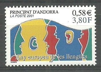 Znaczek Andora (francuska) 2001 Mi 570 Czyste **