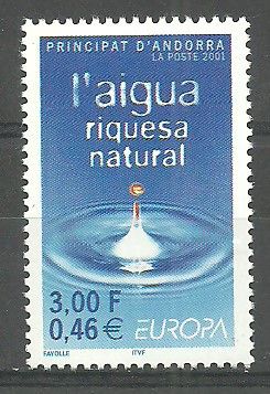 Znaczek Andora (francuska) 2001 Mi 567 Czyste **