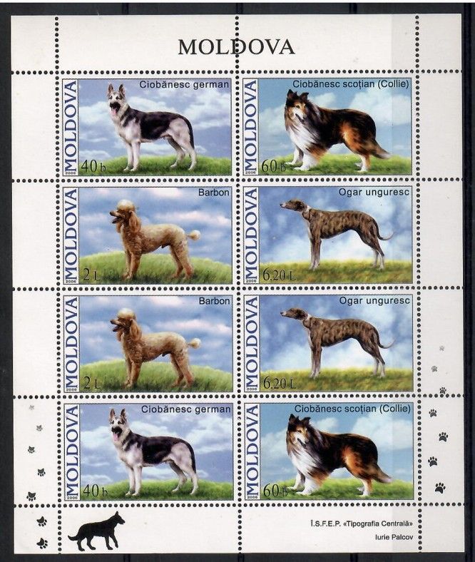 Znaczek Mołdawia 2006 Mi zd ark 565-568 Czyste **