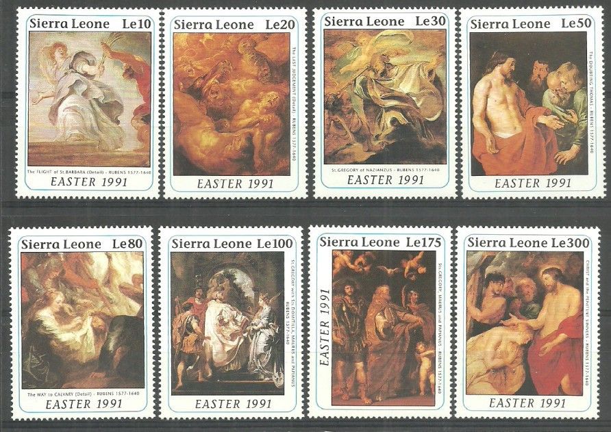 Znaczek Sierra Leone 1991 Mi 1593-1600 Czyste **