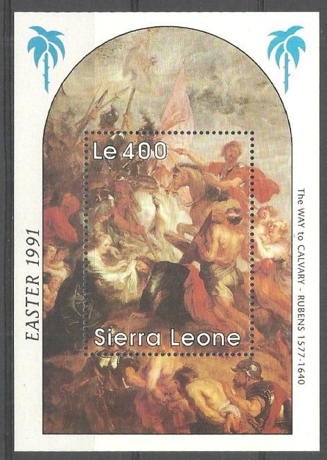 Znaczek Sierra Leone 1991 Mi bl 154 Czyste **