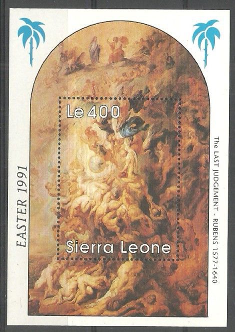Znaczek Sierra Leone 1991 Mi bl 153 Czyste **